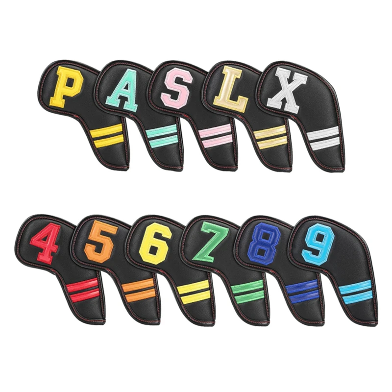 11Pcs Portable Golf Iron Headcover Golf Club Head Cover Protector Waterproof Sleeve Tape Fasteners
11Pcs Portable Golf Iron Headcover Golf Club Head Cover Protector Waterproof Sleeve Tape Fasteners
