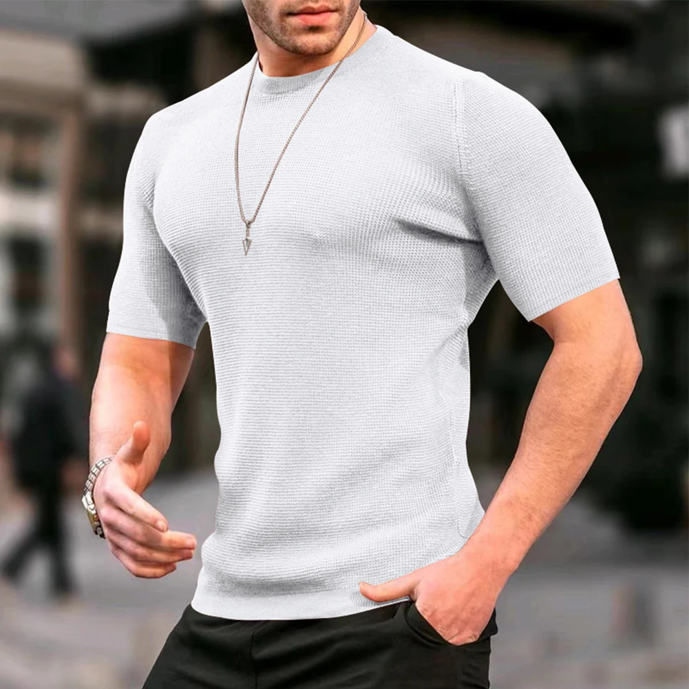 Men Tops Men Short Sleeve Polyester Round Neck Short Sleeve Slim Solid Color Summer T-shirt Tee Arder Men T-Shirt
Men Tops Men Short Sleeve Polyester Round Neck Short Sleeve Slim Solid Color Summer T-shirt Tee Arder Men T-Shirt