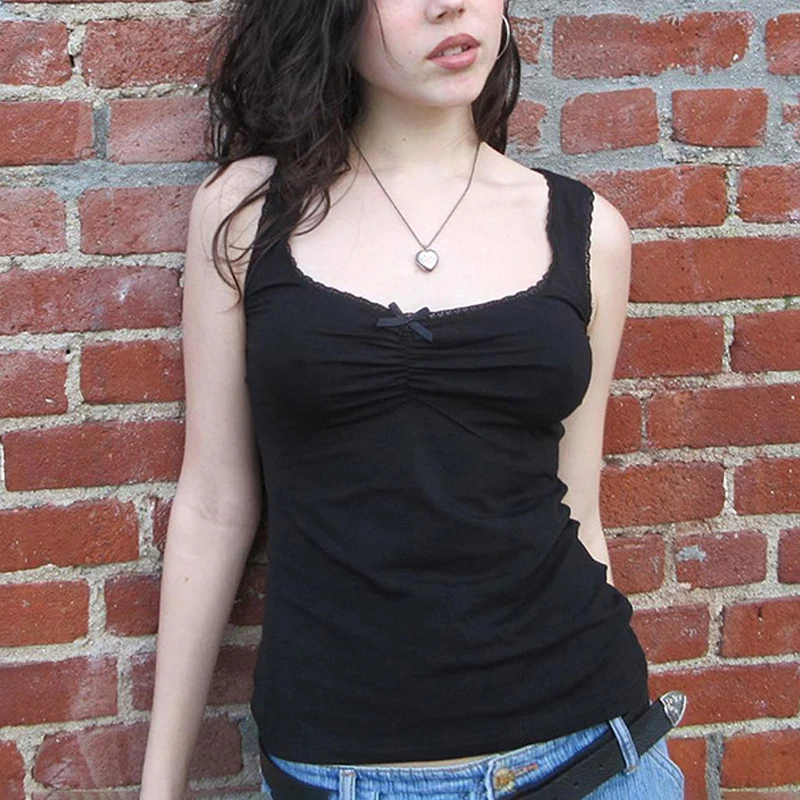 Goth Dark Ruched Mesh Gothic Sheer Sexy Tank Tops Grunge Y2k Square Neck Bodycon Crop Top Casual Sleeveless Women Summer Clothes
Goth Dark Ruched Mesh Gothic Sheer Sexy Tank Tops Grunge Y2k Square Neck Bodycon Crop Top Casual Sleeveless Women Summer Clothes