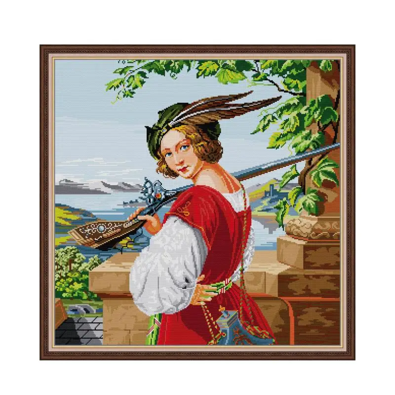 Joy Sunday Elegant Lady Stamped DIY Cross Stitch Kits Preprinted 11ct 14ct Embroidery Fabric Embroidery Craft Home Decoration
Joy Sunday Elegant Lady Stamped DIY Cross Stitch Kits Preprinted 11ct 14ct Embroidery Fabric Embroidery Craft Home Decoration