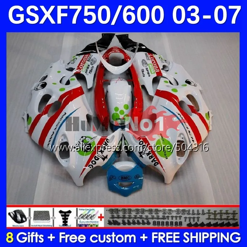 Body For SUZUKI KATANA GSXF600 GSXF 600 750 13No.53 GSXF750 03 04 05 06 07 GSX600F 2003 2004 2005 2006 2007 Fairing white glossy
Body For SUZUKI KATANA GSXF600 GSXF 600 750 13No.53 GSXF750 03 04 05 06 07 GSX600F 2003 2004 2005 2006 2007 Fairing white glossy