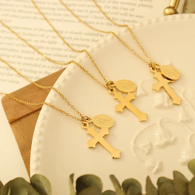 French Oval Pendants Cross Design Sense Clavicle Tennis Necklaces Trendy For Women Accessories Gargantilha Goth Jewlery Luxury
French Oval Pendants Cross Design Sense Clavicle Tennis Necklaces Trendy For Women Accessories Gargantilha Goth Jewlery Luxury