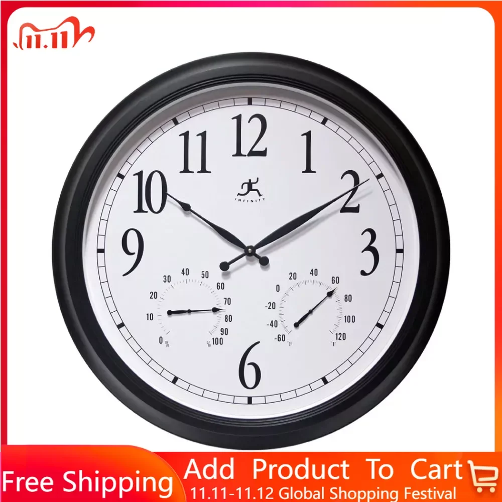 Wall Clocks 24Inch Classic Black Wall Thermometer Clock Free Shipping Decor Decororation Digital Home Garden
Wall Clocks 24Inch Classic Black Wall Thermometer Clock Free Shipping Decor Decororation Digital Home Garden