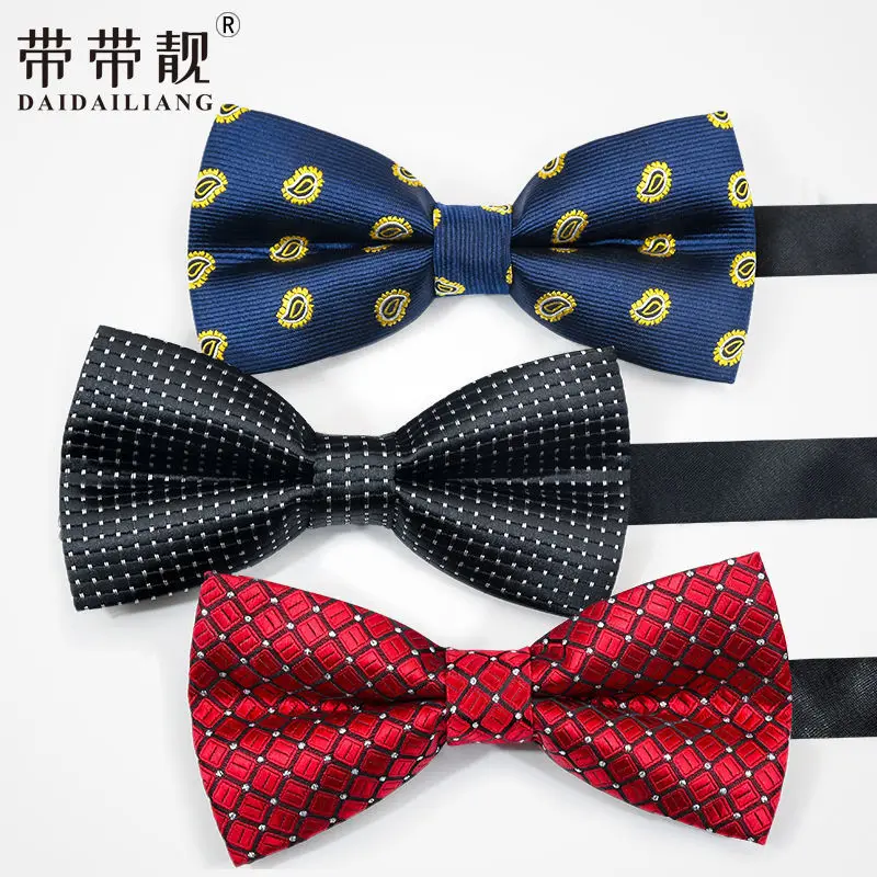 Men's bridegroom's wedding tie best man wine red wedding bow suit shirt dress men's double layer bow ties
Men's bridegroom's wedding tie best man wine red wedding bow suit shirt dress men's double layer bow ties