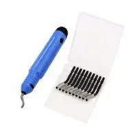 Deburring Tool Kit Steel Trimmer Scraper Burr Remover Anti-Slip Handle with 10pcs Extra Trimming Heads Tools Fixed Handle Tool
Deburring Tool Kit Steel Trimmer Scraper Burr Remover Anti-Slip Handle with 10pcs Extra Trimming Heads Tools Fixed Handle Tool