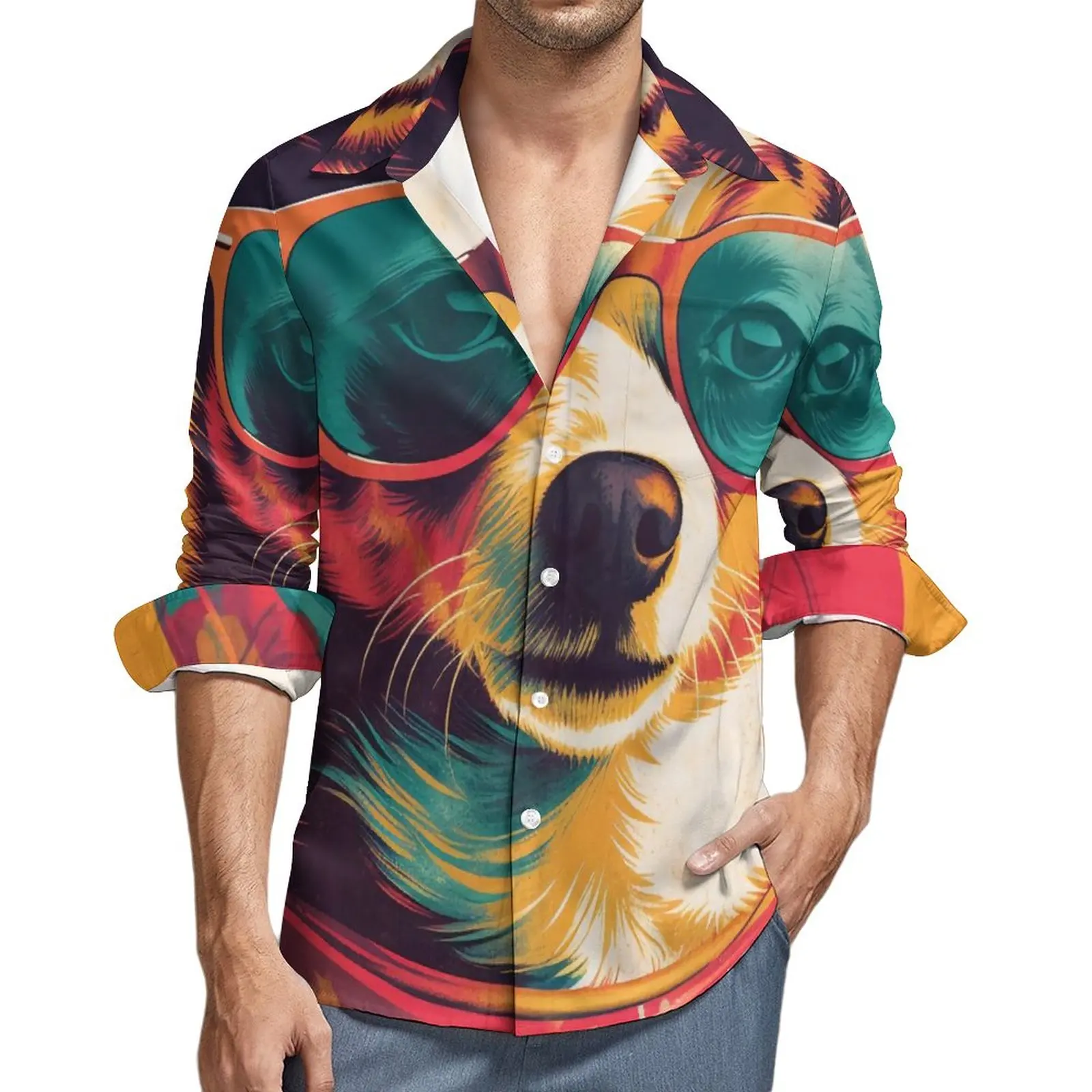 Dog Street Casual Shirt Sunny Beach Sunglasses Graphic Illustration Shirt Fashion Blouses Long Sleeve Print Oversized Clothing
Dog Street Casual Shirt Sunny Beach Sunglasses Graphic Illustration Shirt Fashion Blouses Long Sleeve Print Oversized Clothing