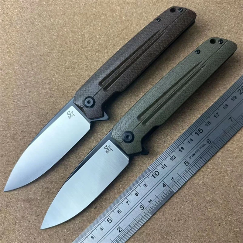 

NEW Sitivien ST152 Folding Knife Real K110 Blade Micarta G10 Handle Pocket EDC Outdoor Military Survival Tactical Camping Knifes