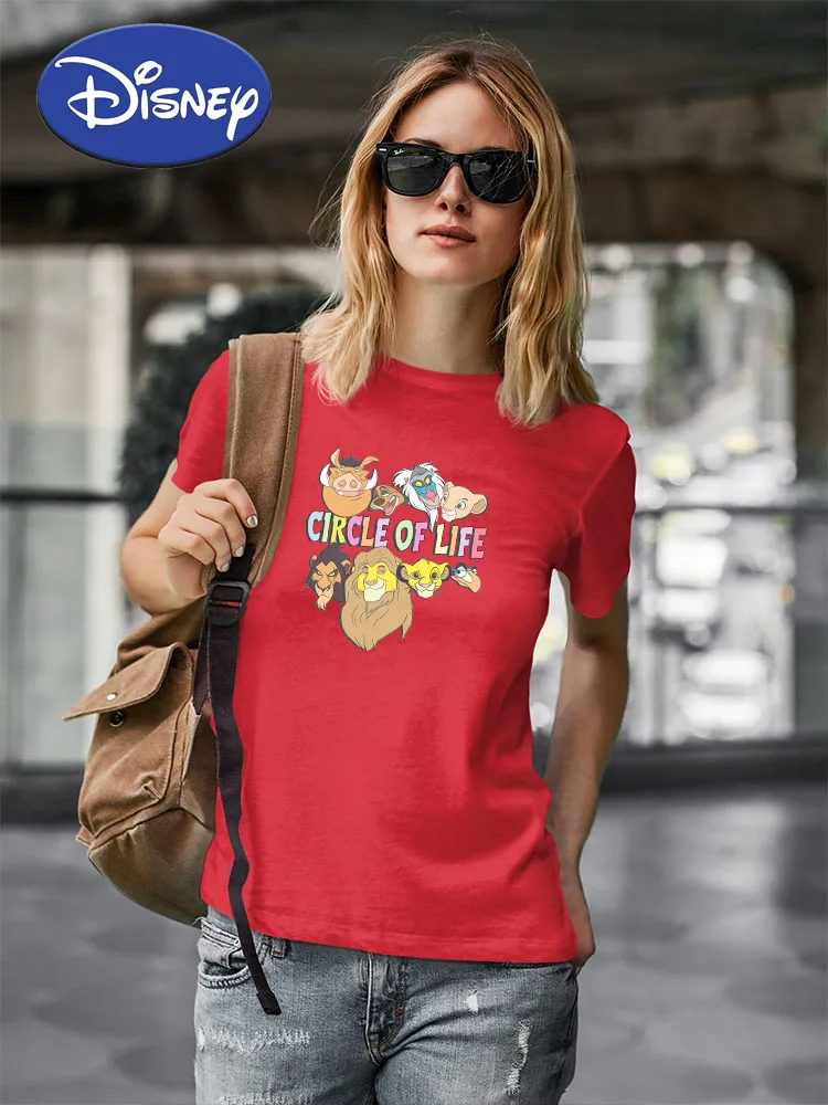Disney Lion King Fashion T Shirt Women Casual Family Look Soft Fabric Red Top Dropship Red Short Sleeve Ropa Mujer Wholesale Tee
Disney Lion King Fashion T Shirt Women Casual Family Look Soft Fabric Red Top Dropship Red Short Sleeve Ropa Mujer Wholesale Tee