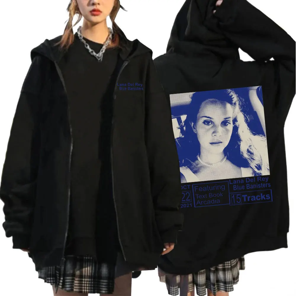 Lana Del Rey Blue Banisters Music Album Zipper Hoodie Men's Casual Oversized Zip Up Cardigan Sweatshirt Vintage Harajuku Jacket
Lana Del Rey Blue Banisters Music Album Zipper Hoodie Men's Casual Oversized Zip Up Cardigan Sweatshirt Vintage Harajuku Jacket