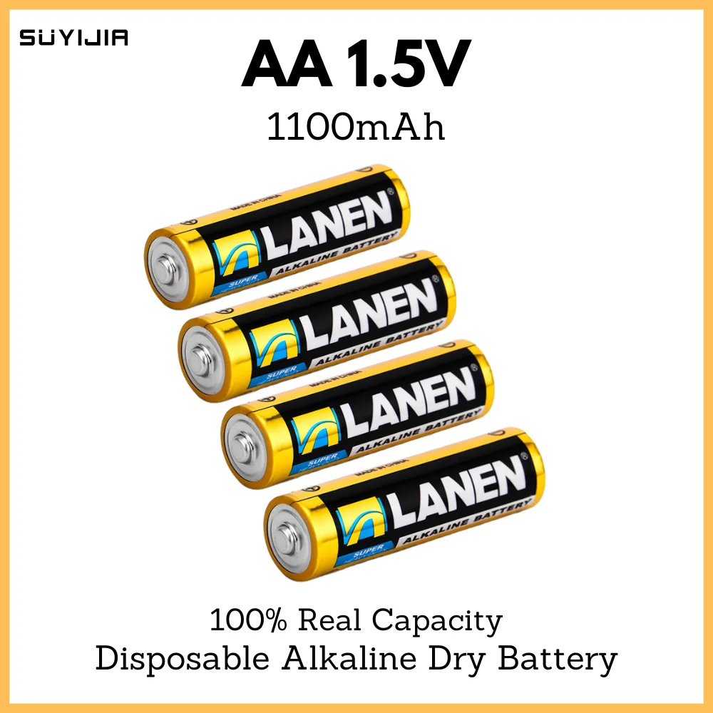 1.5V AA 1100mAh 4Pcs Disposable Alkaline Dry Battery Suitable for Body Temperature Gun Fingerprint Lock Toy Electric Toothbrush
1.5V AA 1100mAh 4Pcs Disposable Alkaline Dry Battery Suitable for Body Temperature Gun Fingerprint Lock Toy Electric Toothbrush