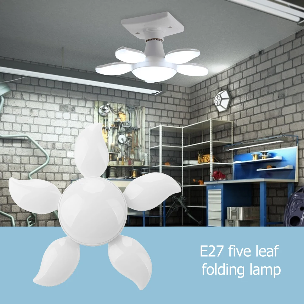 LED Garage Lamp E27 Lamp Head Deformable Folding Adjustable Living Room Decoration Ceiling Lamp Workshop Lights Flower Light
LED Garage Lamp E27 Lamp Head Deformable Folding Adjustable Living Room Decoration Ceiling Lamp Workshop Lights Flower Light