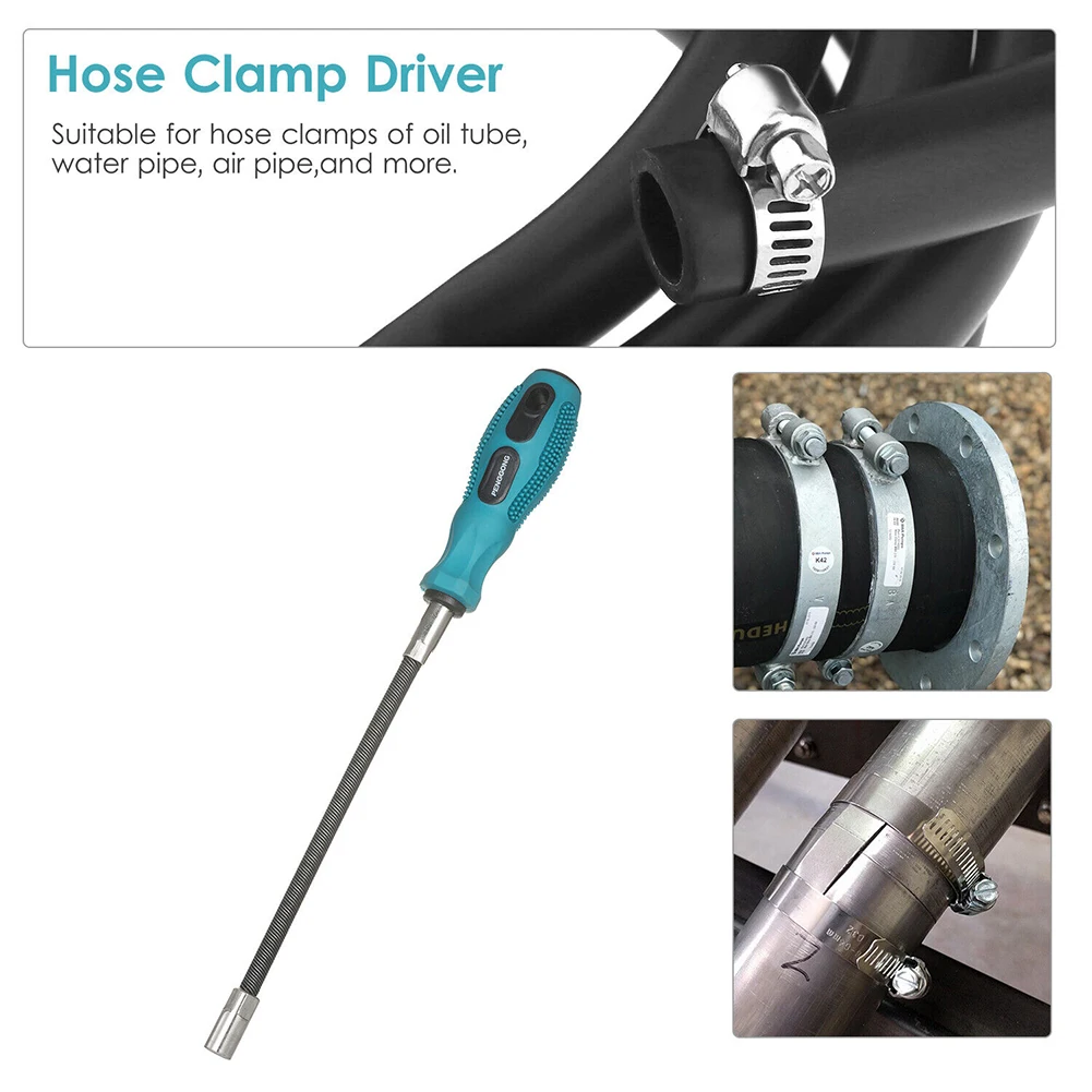 Flexible Hose Clamp Driver 7mm Metric Nut Driver Steel Clamp Driver Hand-held Disassembly Tool For Oil Tube Water Hose Clamps
Flexible Hose Clamp Driver 7mm Metric Nut Driver Steel Clamp Driver Hand-held Disassembly Tool For Oil Tube Water Hose Clamps