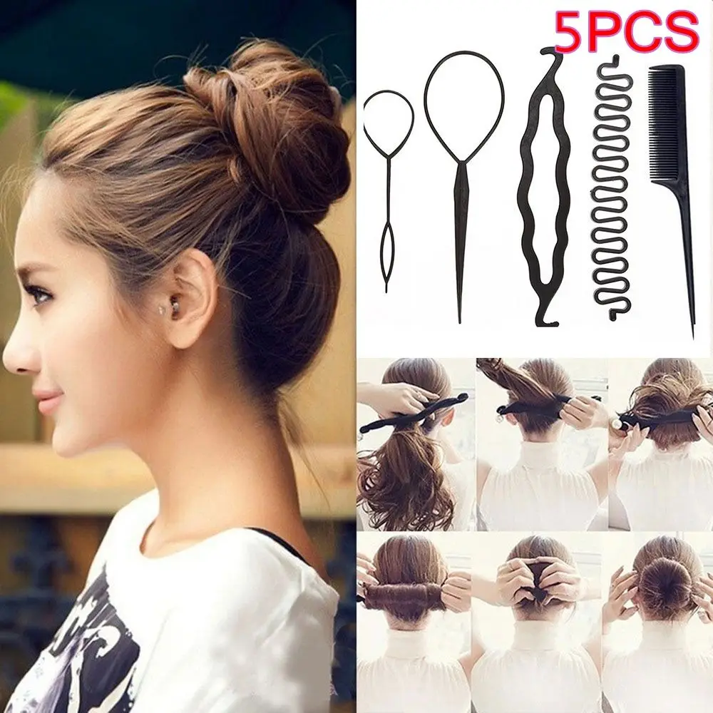 5PCS Hair Braid Tool Hair Pin Bun Roller Maker Twist Curler Ponytail DIY Styling Accessories
5PCS Hair Braid Tool Hair Pin Bun Roller Maker Twist Curler Ponytail DIY Styling Accessories