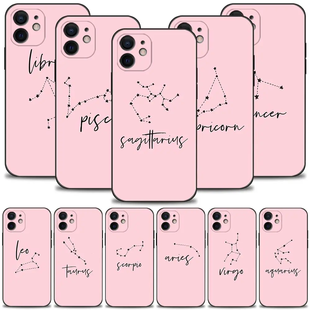 Twelve Constellations Letter Pink Color Case For Apple iPhone 13 12 11 14 Pro Max Mini XS Max XR X 7 8 6 6S Plus 5 5S Capa Shell
Twelve Constellations Letter Pink Color Case For Apple iPhone 13 12 11 14 Pro Max Mini XS Max XR X 7 8 6 6S Plus 5 5S Capa Shell