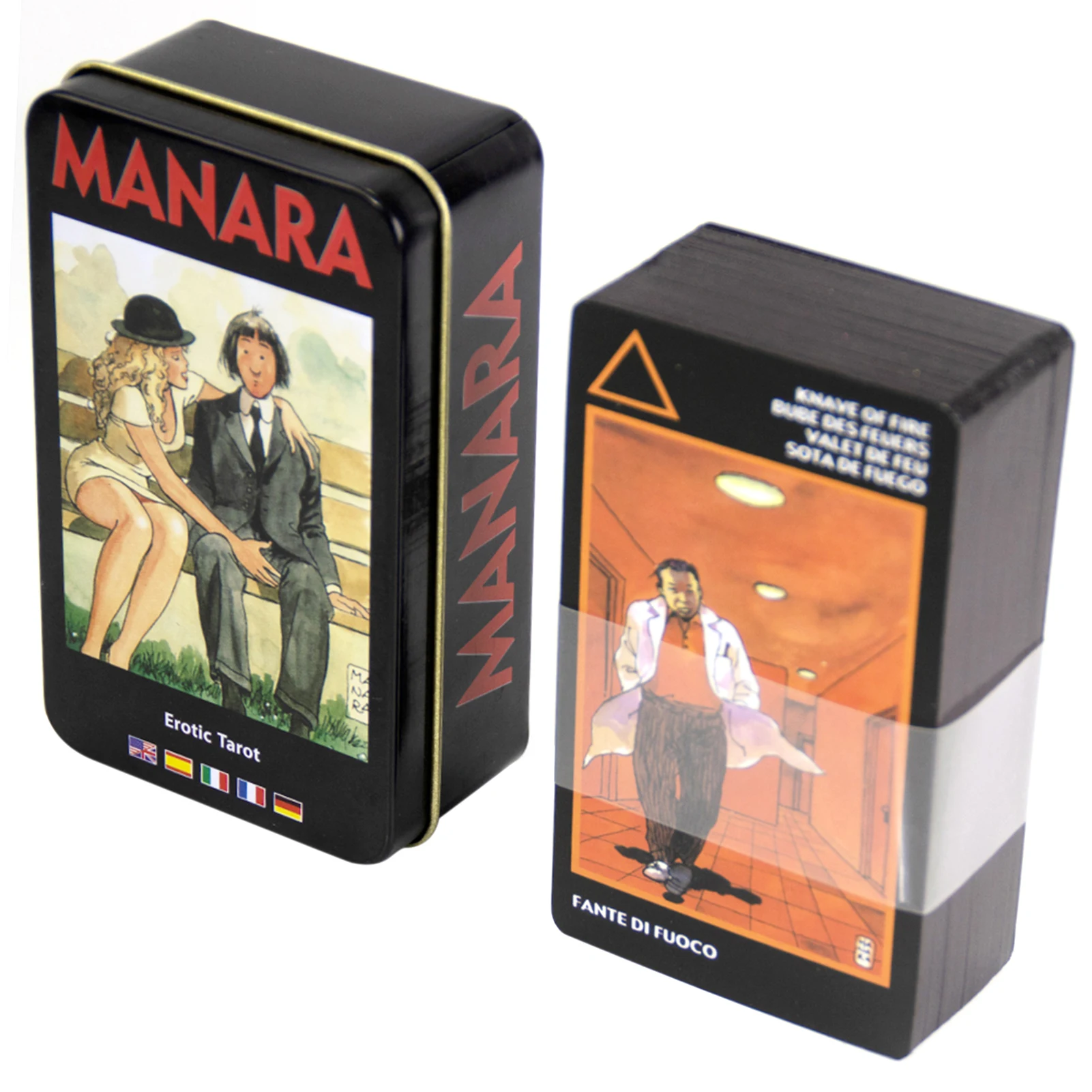 Manara набор эротических карт Таро 78 шт. прочный набор карт Таро классический инструмент для гадания для начинающих профессиональных читателе...
Manara набор эротических карт Таро 78 шт. прочный набор карт Таро классический инструмент для гадания для начинающих профессиональных читателе...