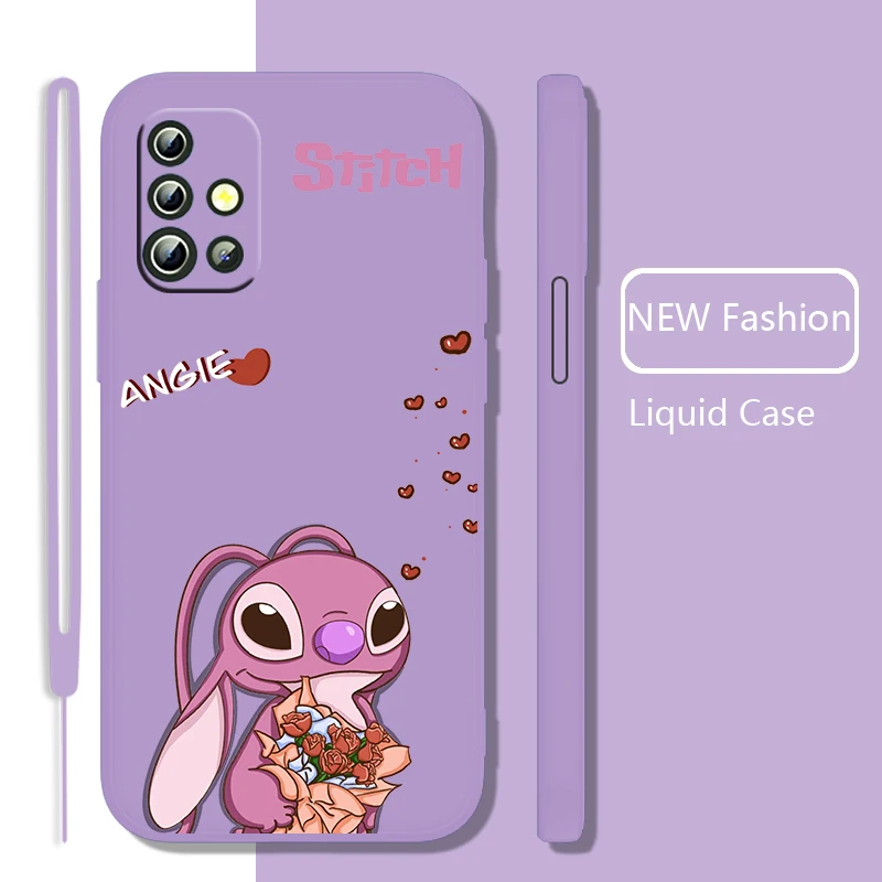 Stitch Couple Anime Phone Case For Samsung Galaxy A73 A53 A33 A52 A32 A22 A71 A51 A21S A03S A50 Liquid Rope Cover Coque Capa
Stitch Couple Anime Phone Case For Samsung Galaxy A73 A53 A33 A52 A32 A22 A71 A51 A21S A03S A50 Liquid Rope Cover Coque Capa