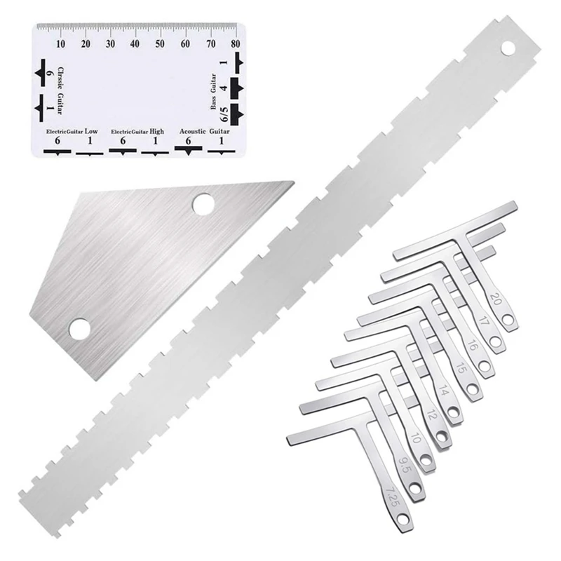1Set Guitar Luthier Measuring Tool Kit Lower String Radius Gauge Guitar Repair Tools 
1Set Guitar Luthier Measuring Tool Kit Lower String Radius Gauge Guitar Repair Tools