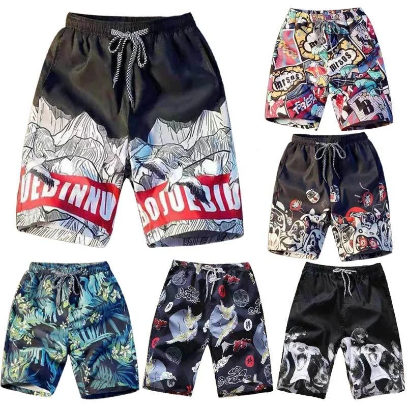 Summer New Short Men Beach Breathable Quick Dry Loose Shorts Men Fashion Hawaii Print Short Pants Couple Shorts Male -40
Summer New Short Men Beach Breathable Quick Dry Loose Shorts Men Fashion Hawaii Print Short Pants Couple Shorts Male -40