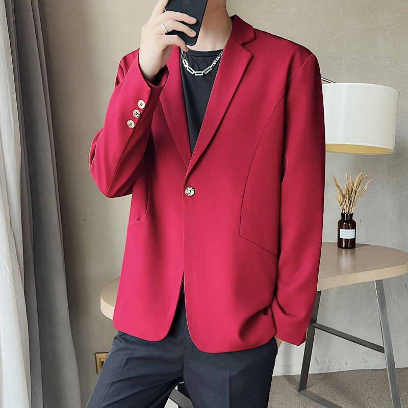2022 Spring and Autumn fashion high-end slim-fit jacket for men's new Korean and Japanese version of high-quality blazer jacket
2022 Spring and Autumn fashion high-end slim-fit jacket for men's new Korean and Japanese version of high-quality blazer jacket