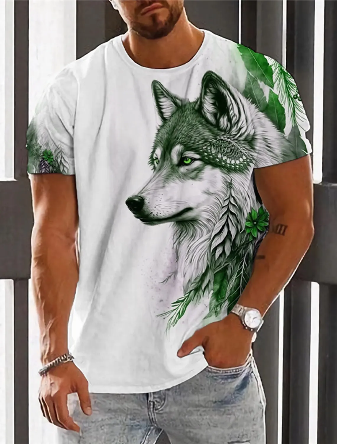 Men's T-Shirt 3D Printed Graphic Wolf T Shirts Y2K Oversized Fashion Tops Short Sleeves Summer Casual Men's Clothing Street Tees
Men's T-Shirt 3D Printed Graphic Wolf T Shirts Y2K Oversized Fashion Tops Short Sleeves Summer Casual Men's Clothing Street Tees