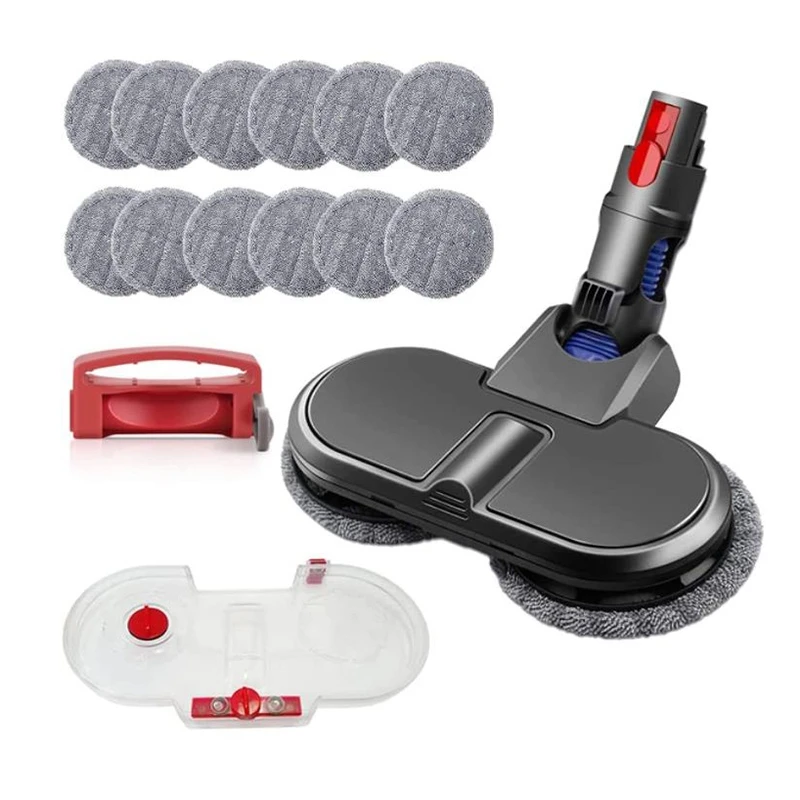 Электрическая Швабра для Dyson V11 V10 V8 V7, насадка на швабру с резервуаром для воды, 12 сменных накладок и блокировка переключателя 
Электрическая Швабра для Dyson V11 V10 V8 V7, насадка на швабру с резервуаром для воды, 12 сменных накладок и блокировка переключателя