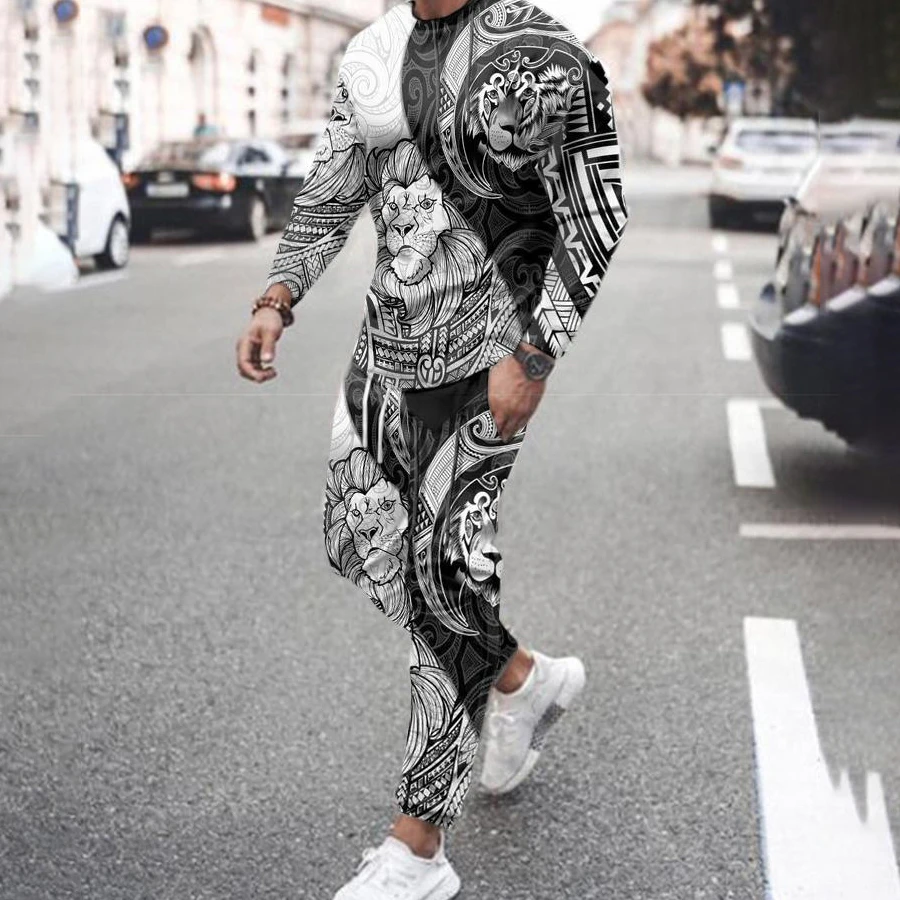 Vintage Mens Sweatshirt Sport Jogging Suit Men 2 Piece Set 3D Print Tracksuit Loose Casual Long Sleeve T Shirt Sweatpants Suit
Vintage Mens Sweatshirt Sport Jogging Suit Men 2 Piece Set 3D Print Tracksuit Loose Casual Long Sleeve T Shirt Sweatpants Suit