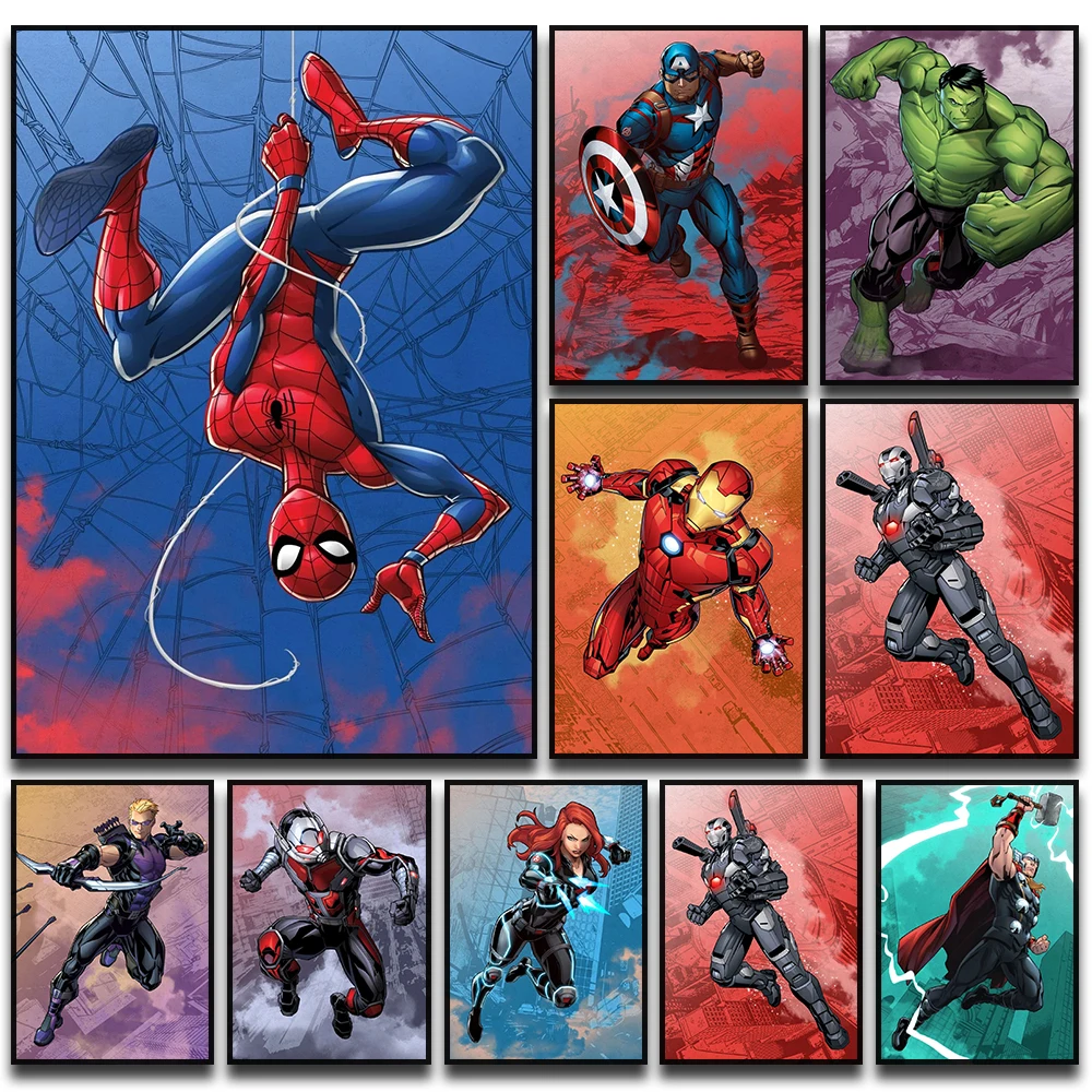 Marvel Movie Canvas Poster Avengers Hero Decorative Painting Disney Classic Character Mural Modern Home Wall Decorate Art Prints
Marvel Movie Canvas Poster Avengers Hero Decorative Painting Disney Classic Character Mural Modern Home Wall Decorate Art Prints