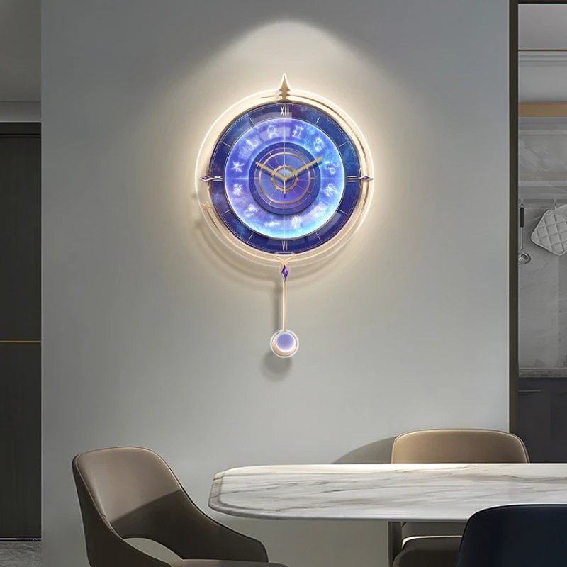 Wall Clock Living Room with Backlight Mute Clock Fashion Creative Clock Wall Home Decoration
Wall Clock Living Room with Backlight Mute Clock Fashion Creative Clock Wall Home Decoration