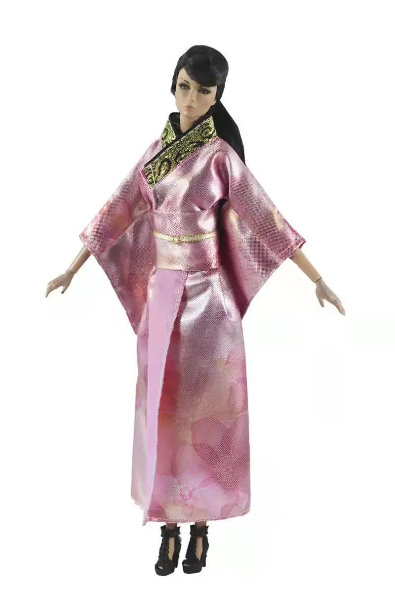 11.5" Cosplay Pink Japanese Robe Traditional Kimono Doll Dress For Barbie Clothes Long Yukata Costume 1/6 BJD Accessories Toys
11.5" Cosplay Pink Japanese Robe Traditional Kimono Doll Dress For Barbie Clothes Long Yukata Costume 1/6 BJD Accessories Toys