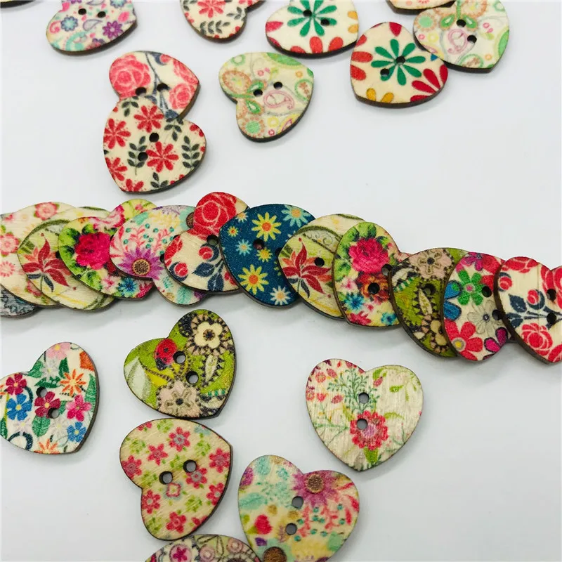 Handicraft Accessories Wooden Heart Buttons Scrapbooking Accessories Flowers Colored Buttons Sewing Supplies Button for Clothing
Handicraft Accessories Wooden Heart Buttons Scrapbooking Accessories Flowers Colored Buttons Sewing Supplies Button for Clothing