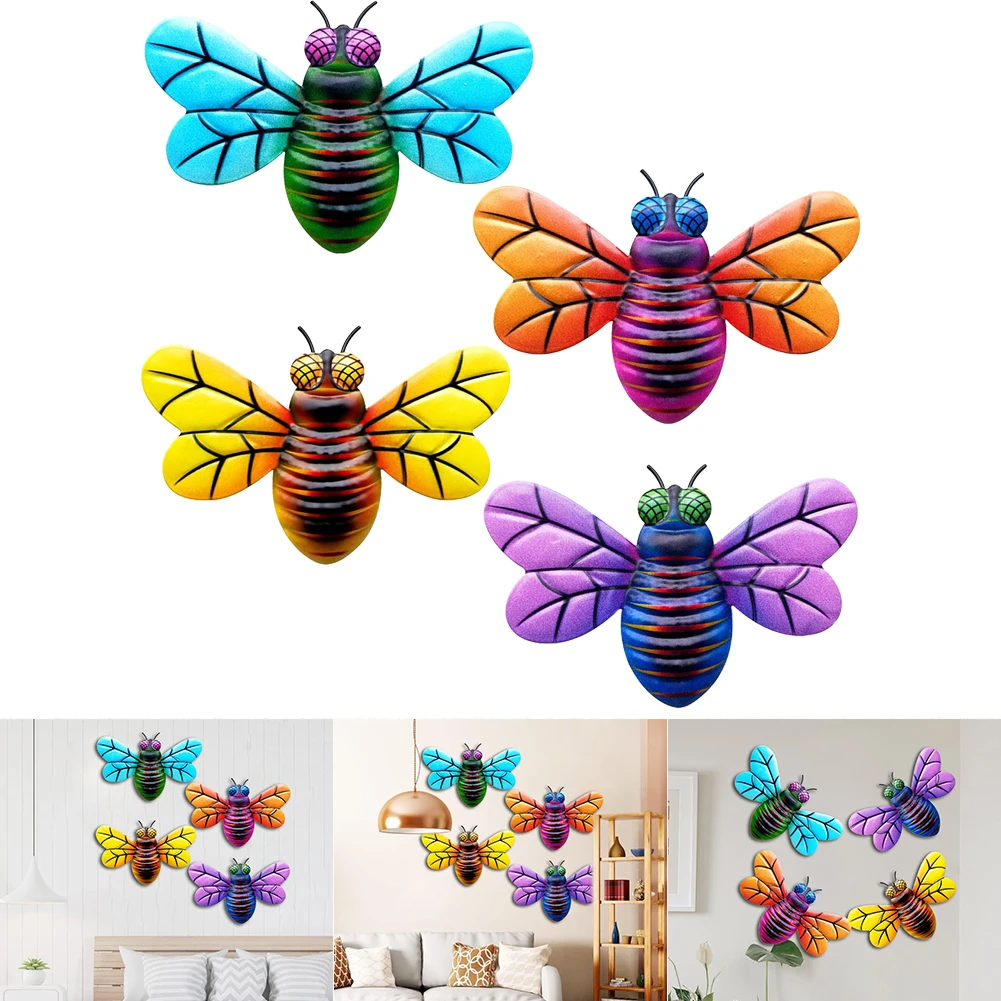 Brand New High Quality Durable Metal Bee Wall Art Wall Hanging 3D Appearance Gardening Decoration Iron Honeybee
Brand New High Quality Durable Metal Bee Wall Art Wall Hanging 3D Appearance Gardening Decoration Iron Honeybee