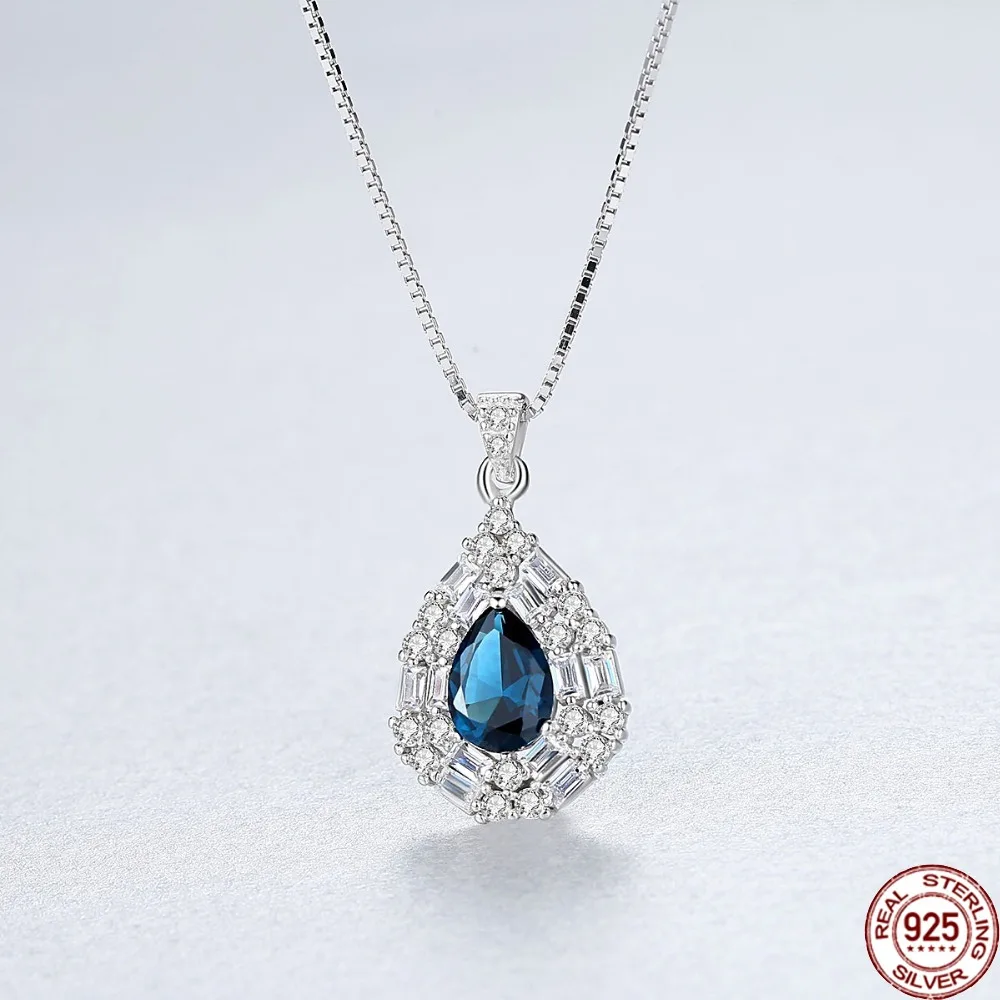 BABIQU Gorgeous 925 Sterling Silver Water Drop Pendant Necklace for Women 2 Colors Luxury Big Gemstone Wedding Necklace Jewelry
BABIQU Gorgeous 925 Sterling Silver Water Drop Pendant Necklace for Women 2 Colors Luxury Big Gemstone Wedding Necklace Jewelry