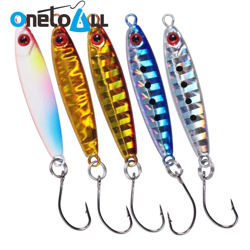 OnetoAll 5 PCS 4cm 5g Small Jig Lead Fishing Lure With Sharp Hook Artificial Bait Spoon Bass Vertical Jigging Swimbait Tackle
OnetoAll 5 PCS 4cm 5g Small Jig Lead Fishing Lure With Sharp Hook Artificial Bait Spoon Bass Vertical Jigging Swimbait Tackle