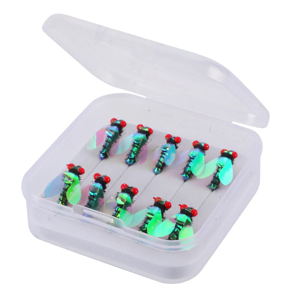 10pcs Fly Hooks Flies Insect Lures Bait Fly Fishing Decoy Bait Sequins Fishhook Iscas Pesca Fishing Tackle Gear Accessories
10pcs Fly Hooks Flies Insect Lures Bait Fly Fishing Decoy Bait Sequins Fishhook Iscas Pesca Fishing Tackle Gear Accessories