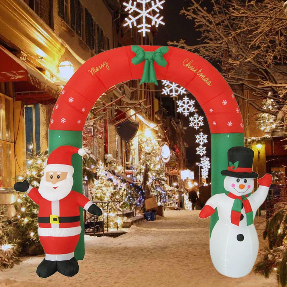 2.4m Christmas Inflatable Archway Outdoor Decoration Santa Claus and Snowman Archway with Blower Garden Yard Gate Party Decor
2.4m Christmas Inflatable Archway Outdoor Decoration Santa Claus and Snowman Archway with Blower Garden Yard Gate Party Decor