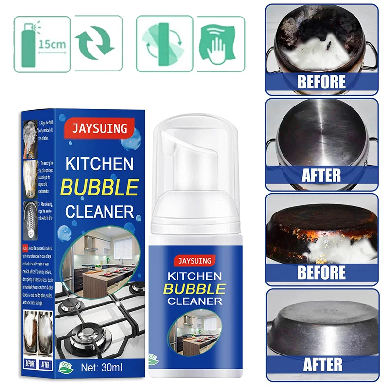 30ml Kitchen Powerful Oil Stain Remover Bubble Cleaner Foam Grease Cleaner Smoke Machine Cleaning Remove Stubborn Dirt
30ml Kitchen Powerful Oil Stain Remover Bubble Cleaner Foam Grease Cleaner Smoke Machine Cleaning Remove Stubborn Dirt