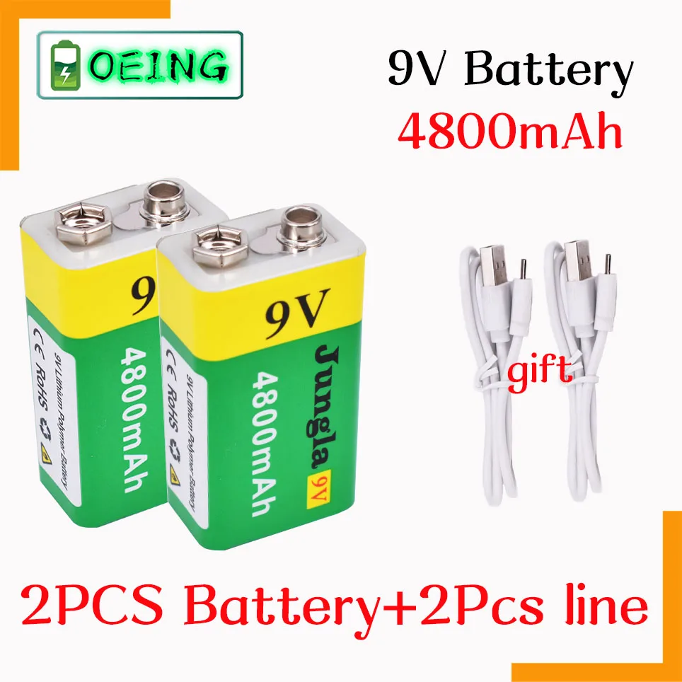 2021 High capacity USB Battery 9V 4800mAh Li-ion Rechargeable Battery USB lithium battery for Toy Remote Control drop shipping
2021 High capacity USB Battery 9V 4800mAh Li-ion Rechargeable Battery USB lithium battery for Toy Remote Control drop shipping