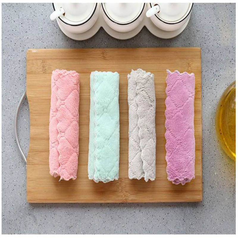 10pcs Microfiber Towel Absorbent Kitchen Cleaning Cloth Non-stick Oil Dish Towel Rags Napkins Tableware Household Cleaning Towel
10pcs Microfiber Towel Absorbent Kitchen Cleaning Cloth Non-stick Oil Dish Towel Rags Napkins Tableware Household Cleaning Towel