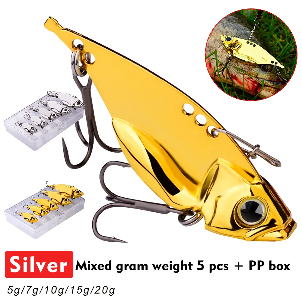 Fishing Spoon VIB Fishing Lure Metal Hard Bait Sinking Jigs Lifelike Swimbait for Saltwater Freshwater Trolling Lure Tackle
Fishing Spoon VIB Fishing Lure Metal Hard Bait Sinking Jigs Lifelike Swimbait for Saltwater Freshwater Trolling Lure Tackle