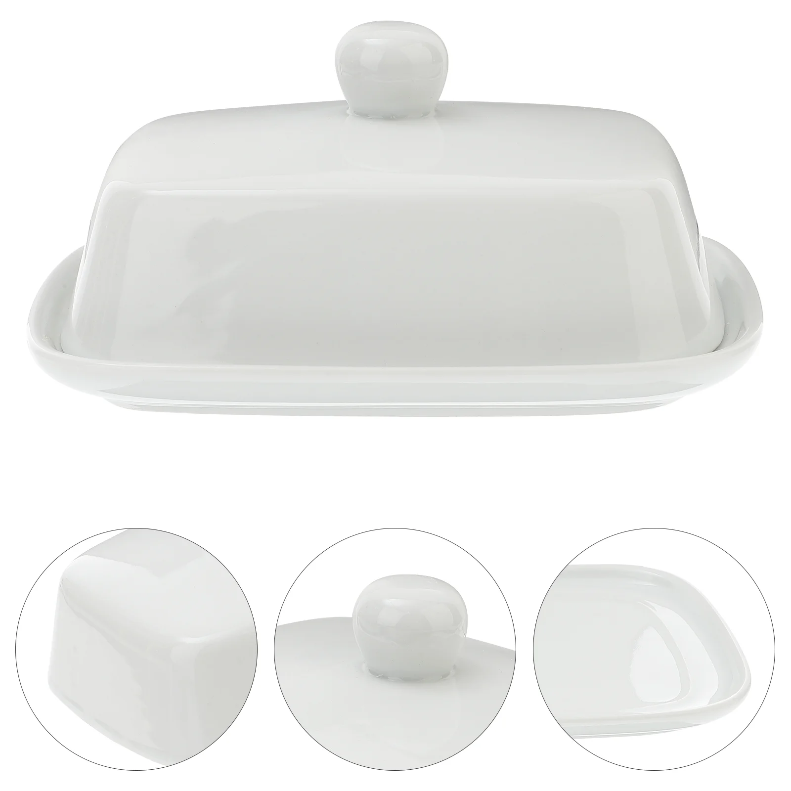 Porcelain Butter Dish With Lid Ceramic Butter Container Butter Dish Butter Keeper Box Sauce Dish Container White
Porcelain Butter Dish With Lid Ceramic Butter Container Butter Dish Butter Keeper Box Sauce Dish Container White