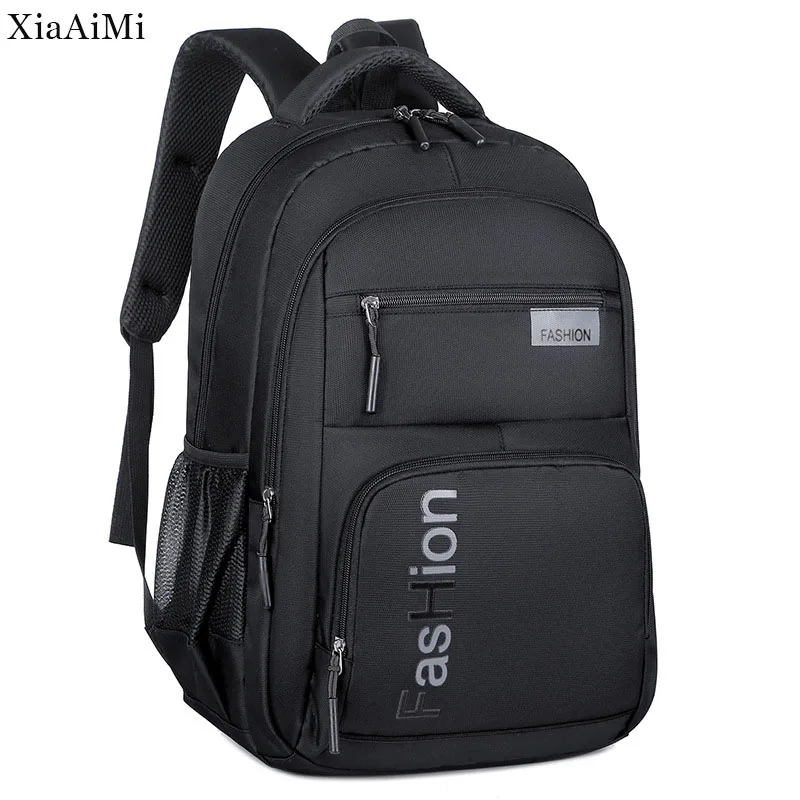 Fashion Men's Backpack Oxford Cloth Black Waterproof Computer Bag Men's and Women's Travel Leisure Backpack
Fashion Men's Backpack Oxford Cloth Black Waterproof Computer Bag Men's and Women's Travel Leisure Backpack