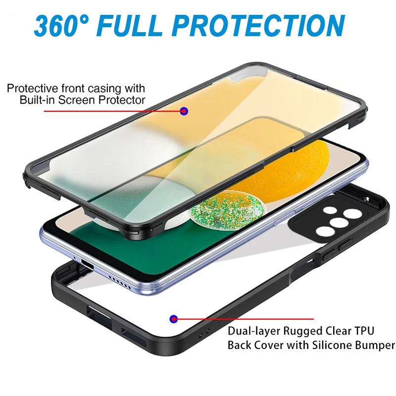 360 чехол для Samsung Galaxy A53 A33 A13 5G, защитный чехол для экрана, бампер, чехол для телефона Samsung Galaxy A53 A33 A13 Shell
360 чехол для Samsung Galaxy A53 A33 A13 5G, защитный чехол для экрана, бампер, чехол для телефона Samsung Galaxy A53 A33 A13 Shell
