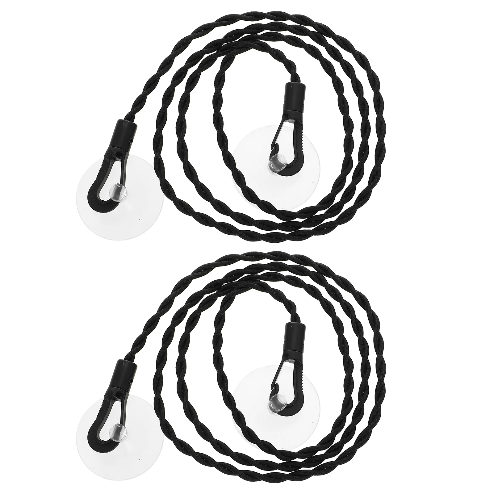 

2 Pcs Portable Clothesline Travel Home Braid Accessories Sucker Drying Ropes Camping Multitool Tent Hanging Trip Windproof