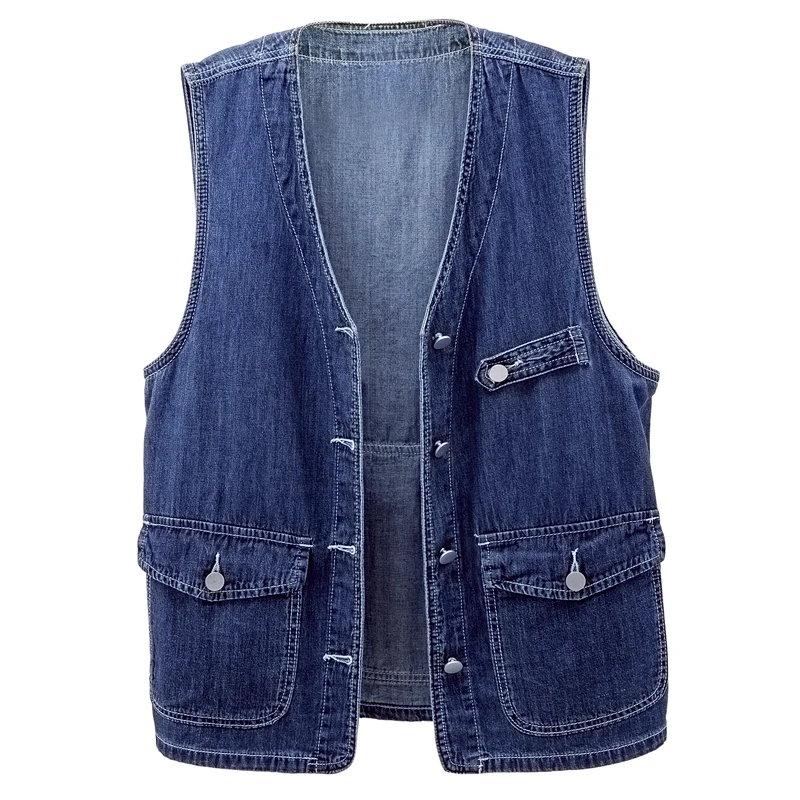 Spring Summer New White Denim Vest Women Fashion Slim Pocket Single-Breasted Sleeveless Jacket Female Jeans Waistcoat Tide G2248
Spring Summer New White Denim Vest Women Fashion Slim Pocket Single-Breasted Sleeveless Jacket Female Jeans Waistcoat Tide G2248