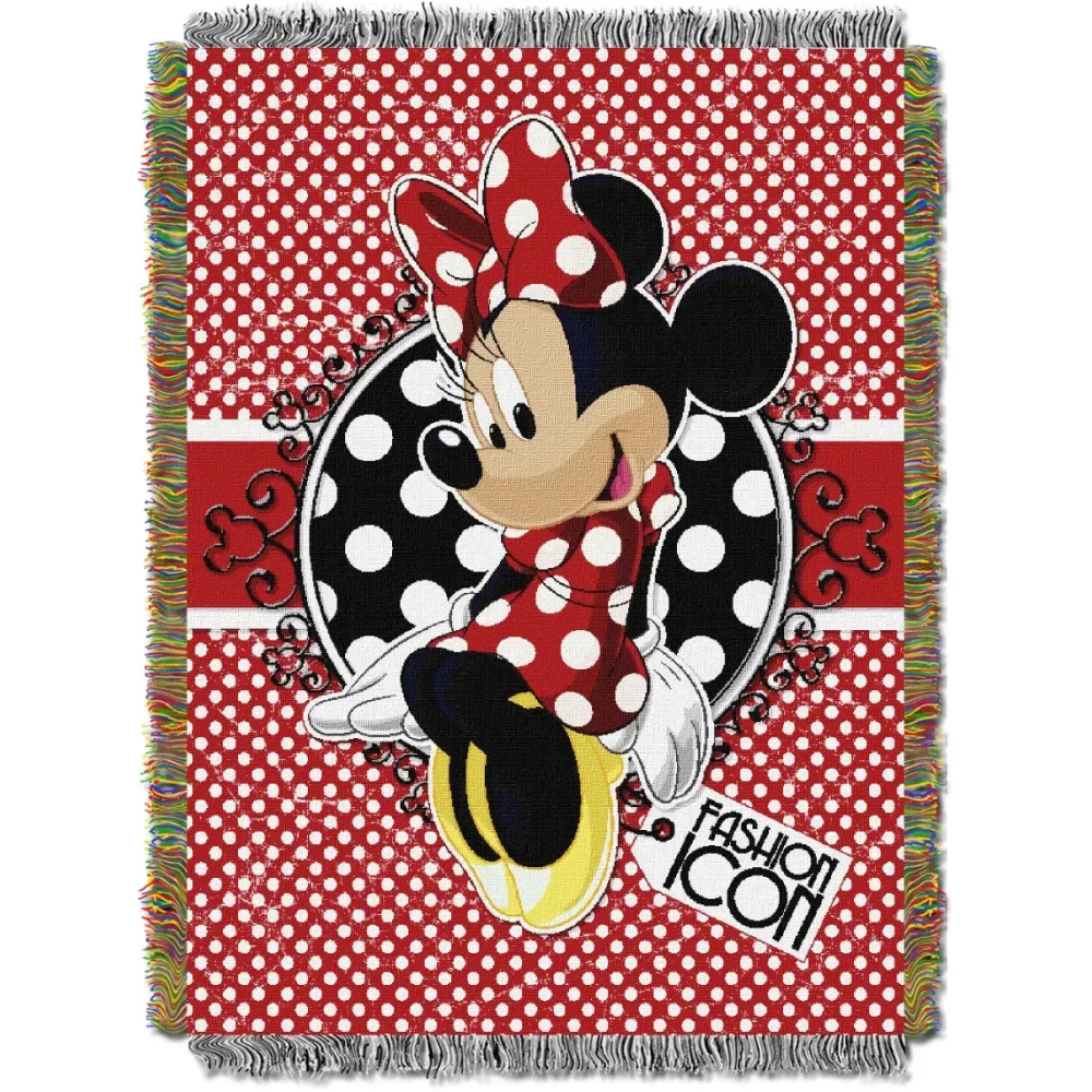 Minnie Bowtique-Forever Minnie Licensed 48"x 60" Woven Tapestry Throw by The Northwest Company
Minnie Bowtique-Forever Minnie Licensed 48"x 60" Woven Tapestry Throw by The Northwest Company