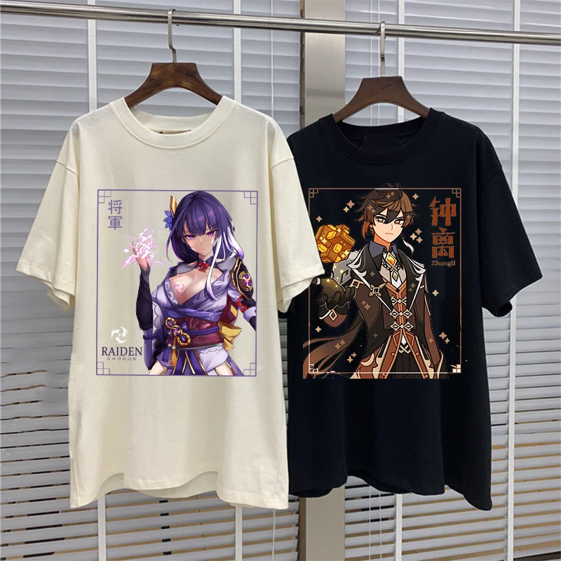 Cotton Women T shirt Zhongli Genshin Impact Action Role-playing Game Clothes Print T Shirt Crewneck Cotton TShirt Streetwear
Cotton Women T shirt Zhongli Genshin Impact Action Role-playing Game Clothes Print T Shirt Crewneck Cotton TShirt Streetwear