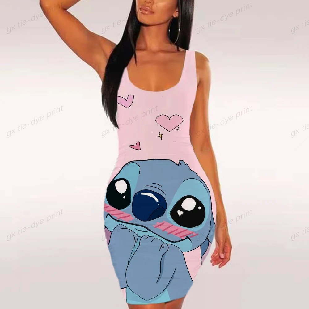 Summer Women Disney stitch Dresses low-cut Sexy Bodycon Spaghetti Strap Midi Long Party Club Tank Dress For Women Female Y2K
Summer Women Disney stitch Dresses low-cut Sexy Bodycon Spaghetti Strap Midi Long Party Club Tank Dress For Women Female Y2K