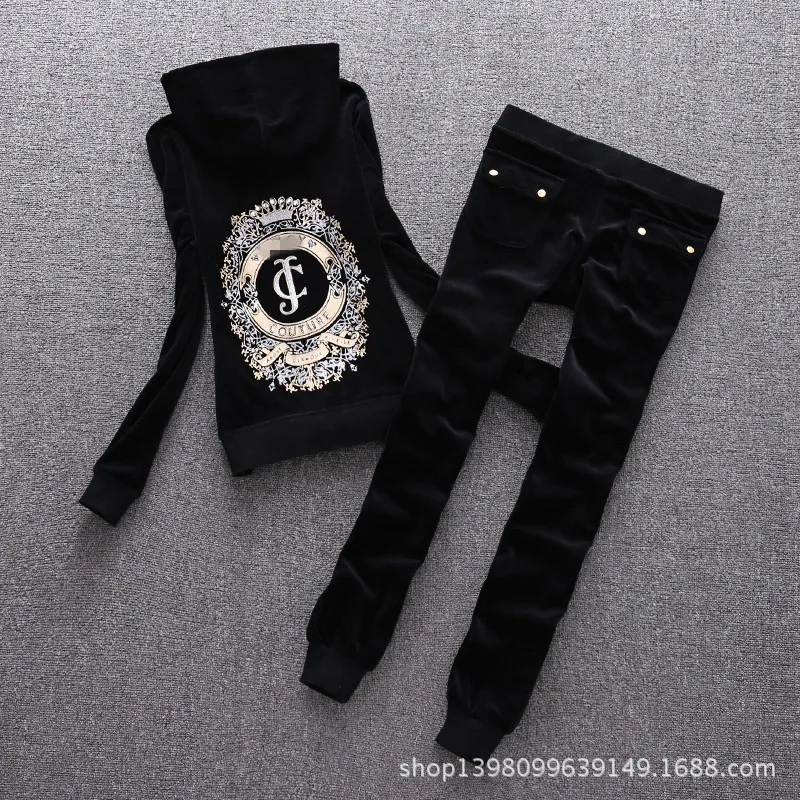 Spring / Fall 2022 New Design Women'S Brand Velvet Fabric Tracksuits Velour Suit Women Track Suit Hoodies And Pants Size S - XL
Spring / Fall 2022 New Design Women'S Brand Velvet Fabric Tracksuits Velour Suit Women Track Suit Hoodies And Pants Size S - XL