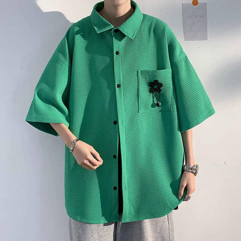 Men Clothing 2022 Summer Men's Pocket Decorative Design Loose Short Sleeve Shirts Fashion Hawaiian Shirts Cargo Camisa Masculina
Men Clothing 2022 Summer Men's Pocket Decorative Design Loose Short Sleeve Shirts Fashion Hawaiian Shirts Cargo Camisa Masculina