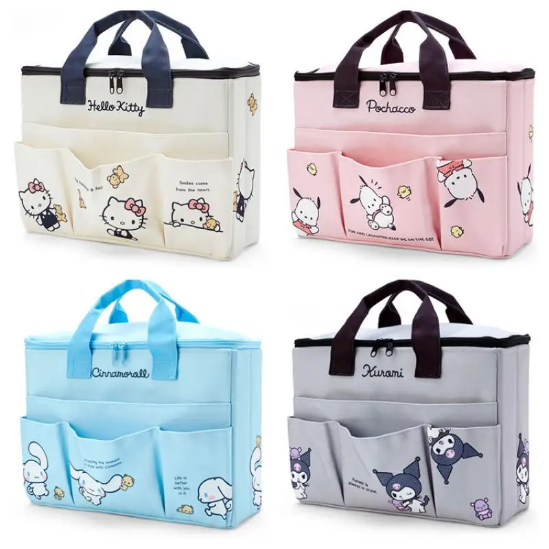 Sanrios Kawaii аниме Hello Kitty Kuromi Cinnamoroll сумка с милым мультяшным принтом большая емкость портативный органайзер подарок
Sanrios Kawaii аниме Hello Kitty Kuromi Cinnamoroll сумка с милым мультяшным принтом большая емкость портативный органайзер подарок